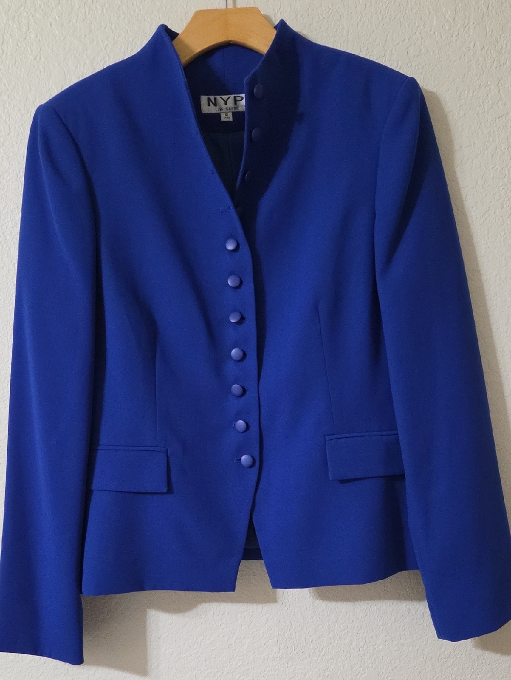 Women’s Cobalt Button-Front Blazer
